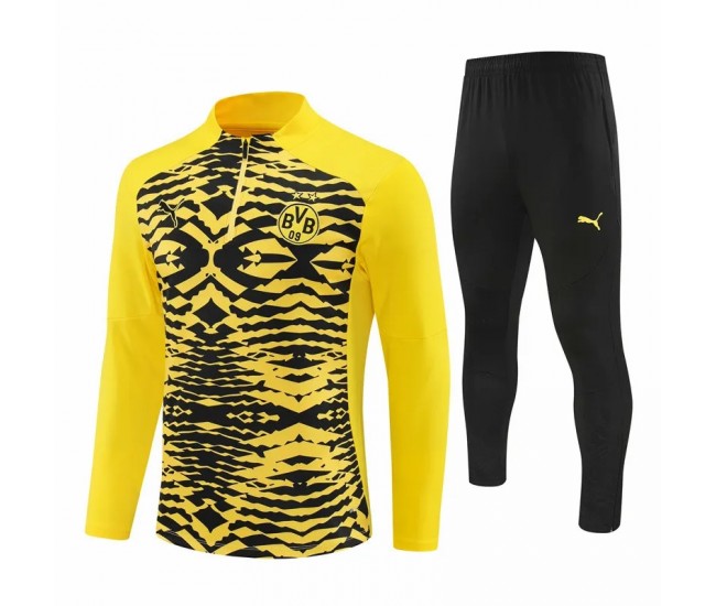 BVB Borussia Dortmund Mens Pre-Match Training Technical Football Tracksuit 2024-25