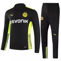 BVB Borussia Dortmund Black Training Technical Football Tracksuit 2021-22