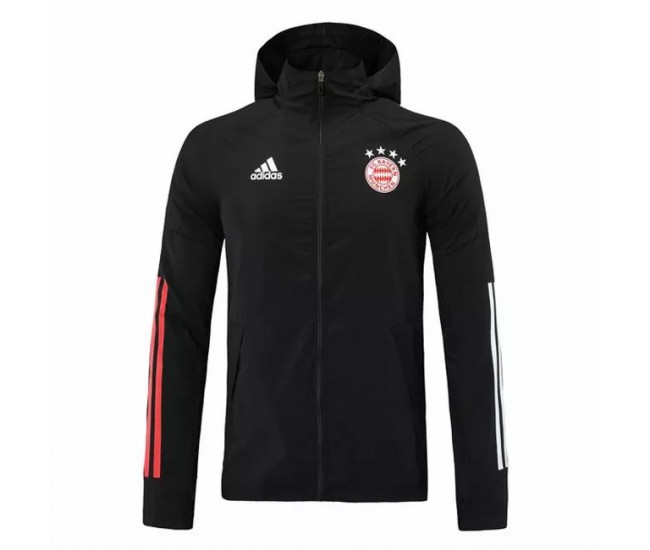 Bayern Munich All Weather Windrunner Jacket Black 2020 2021