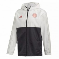 Bayern Munich All Weather Windrunner Jacket White Black 2020 2021