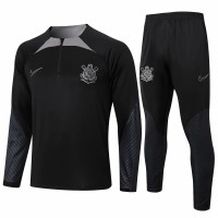 Corinthians Black Training Technical Football Tracksuit 2024-25