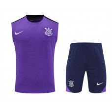 Corinthians Adult Purple Training Sleeveless Football Kit 2025-26