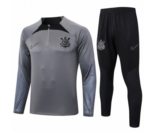 Corinthians Grey Training Technical Football Tracksuit 2024-25