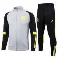 CR Flamengo Gray Training Presentation Football Tracksuit 2024-25