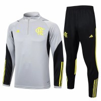 CR Flamengo Gray Training Technical Football Tracksuit 2024-25