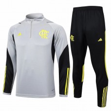 CR Flamengo Gray Training Technical Football Tracksuit 2024-25