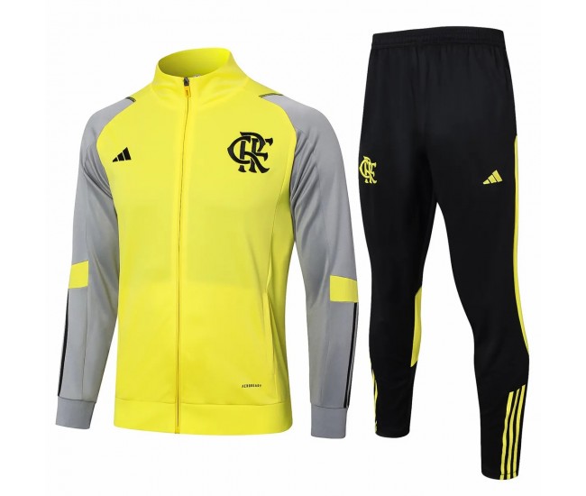Adidas CR Flamengo Yellow Training Presentation Football Tracksuit 2024-25