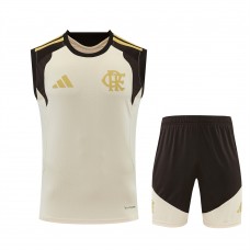 CR Flamengo Adult Beige Training Sleeveless Football Kit 2026 CR Flamengo Adult Beige Training Sleeveless Football Kit 2026