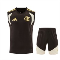 CR Flamengo Adult Brown Training Sleeveless Football Kit 2026