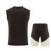 CR Flamengo Adult Brown Training Sleeveless Football Kit 2026