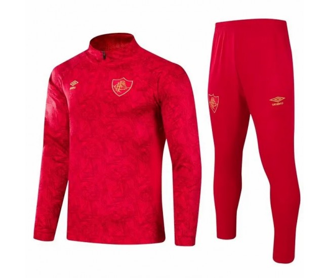 Fluminense FC Red Training Technical Football Tracksuit 2024-25