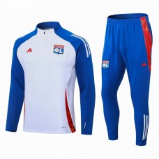 Olympique Lyonnais White Training Technical Football Tracksuit 2024-25