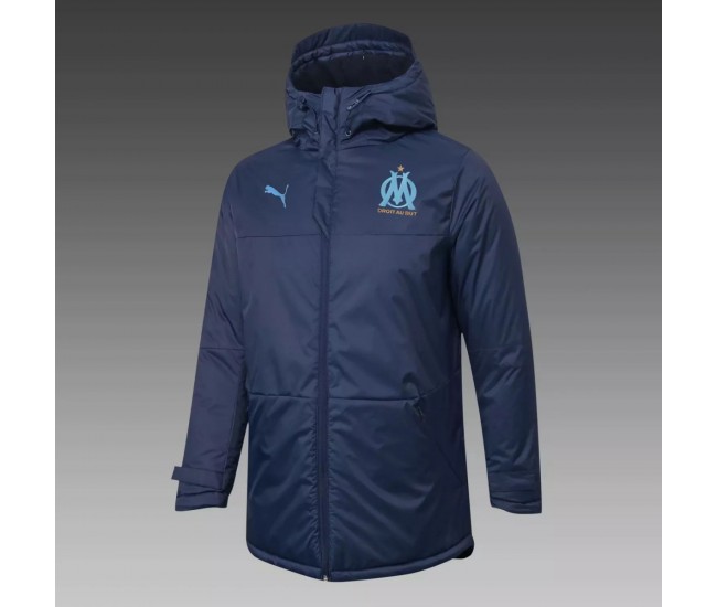 Olympique Marseille Training Winter Jacket Navy 2020 2021