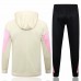 PSG Jordan Beige Training Hooded Presentation Football Tracksuit 2024-25