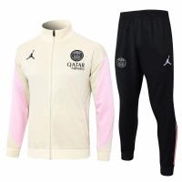 PSG Jordan Beige Training Presentation Football Tracksuit 2024-25