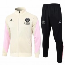 PSG Jordan Beige Training Presentation Football Tracksuit 2024-25