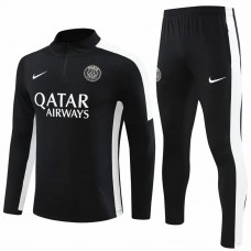 PSG Black Training Technical Football Tracksuit 2023-24