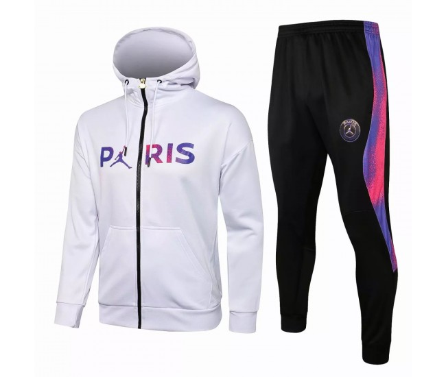 PSG Jordan Soccer Presentation White Tracksuit 2021 2022 ...