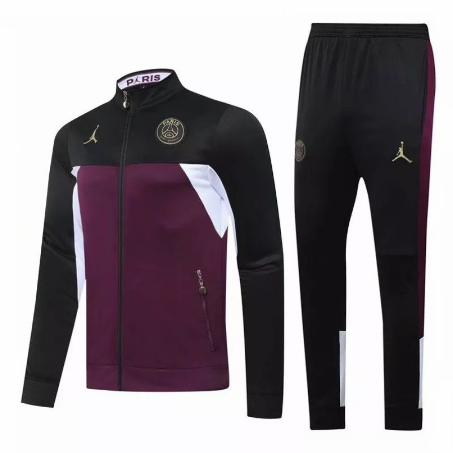 psg jordan tracksuit black