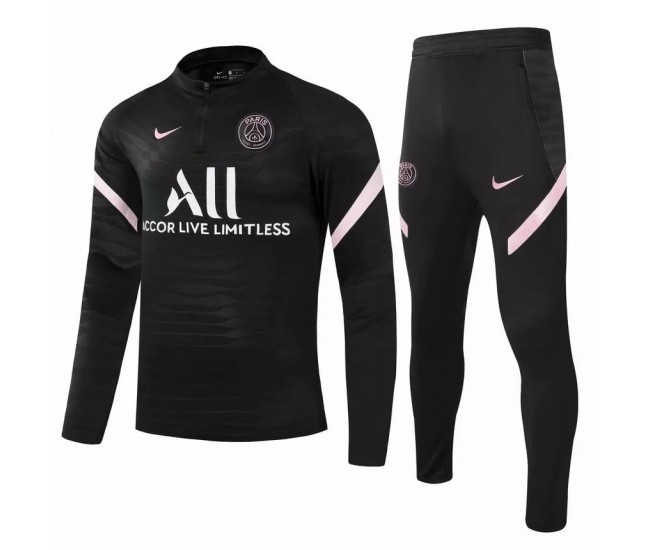 Nike PSG Training Technical Football Tracksuit 2021 Black ...