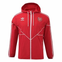 Arsenal Mens Red Windbreaker Football Jacket 2024-25