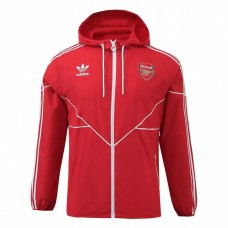 Arsenal Mens Red Windbreaker Football Jacket 2024-25