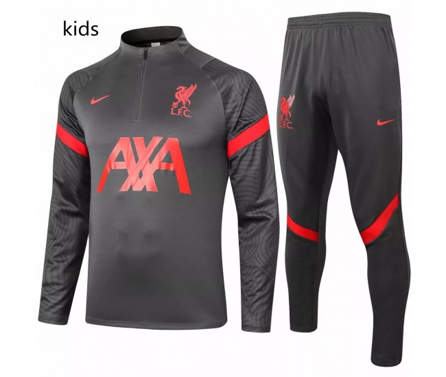 Liverpool FC Black Training Technical Soccer Tracksuit Kids 2020 2021 ...
