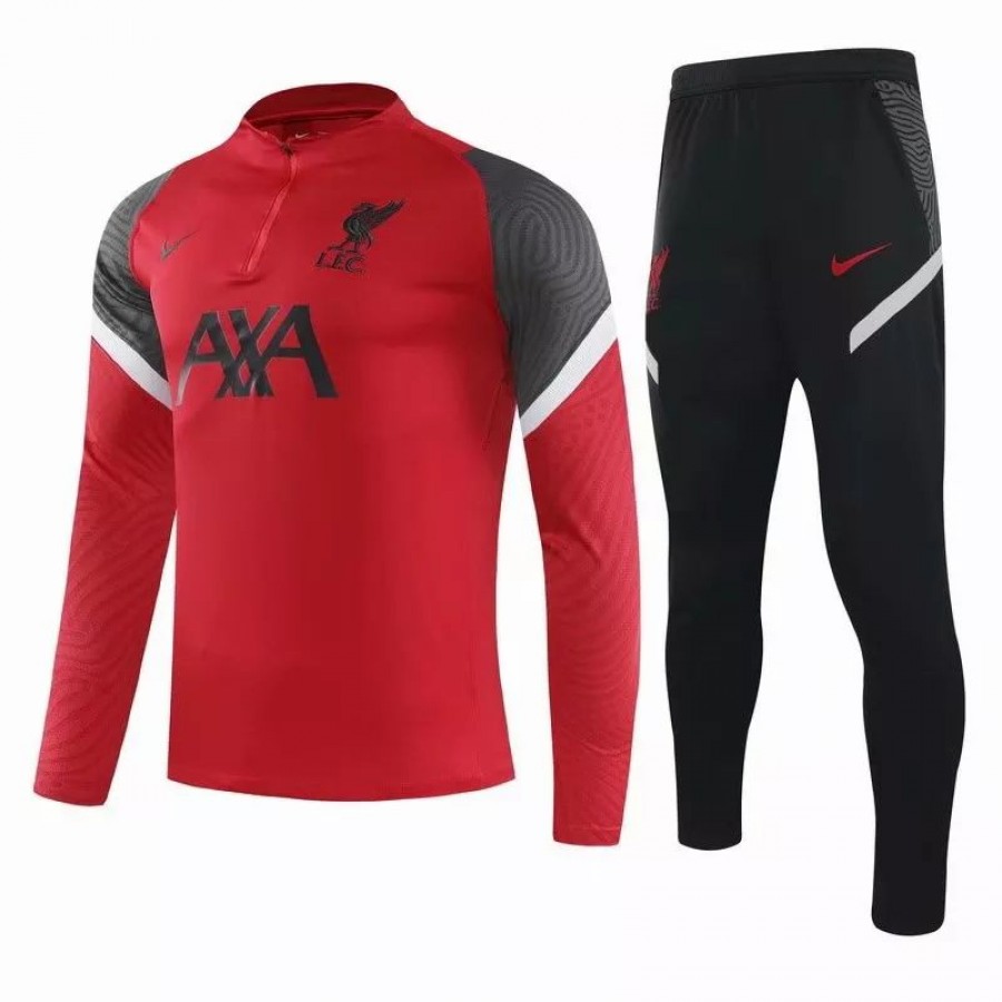 Liverpool FC Red Training Technical Soccer Tracksuit 2020 2021 | Footballtracksuit.com