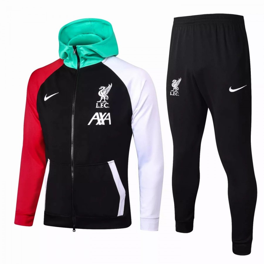 Liverpool FC Training Technical Soccer Tracksuit Black 2021 | Footballtracksuit.com