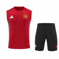 Manchester United Adult Pre Match Red Training Sleeveless Kit 2025-26