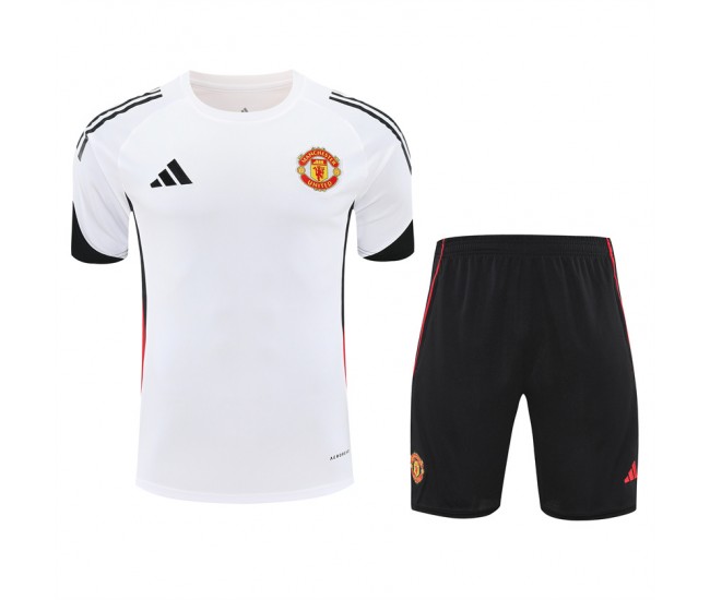 Manchester United Adult Pre Match White Training Kit 2025-26