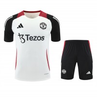 Manchester United Adult Off White Training Football Kit 2024-25