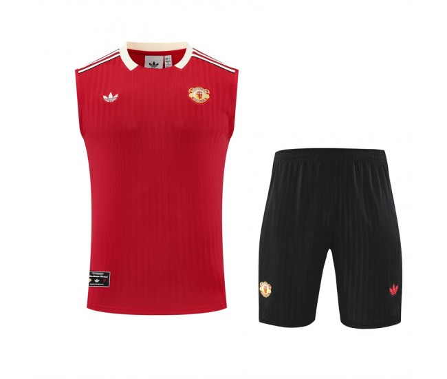 Manchester United Adult Terrace Icons Red Training Sleeveless Kit 2025-26