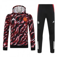 Manchester United FC Men's Pre Match Training Hooded Sweat Tracksuit 2025-26
