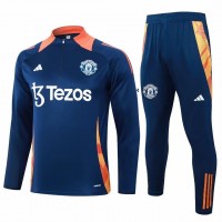 Manchester United Navy Training Technical Football Tracksuit 2024-25