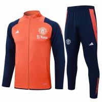 Manchester United Orange Training Presentation Football Tracksuit 2024-25