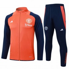 Manchester United Orange Training Presentation Football Tracksuit 2024-25