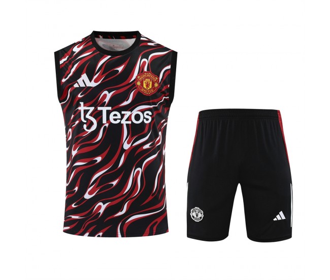 Manchester United Adult Pre Match Sleeveless Football Kit 2025-26