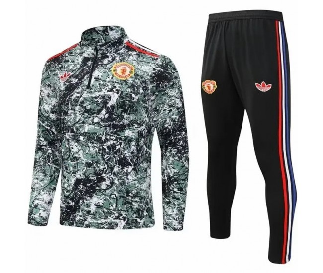 Manchester United Stone Roses Training Technical Football Tracksuit 2024-25
