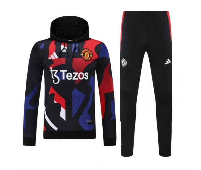 Manchester United FC Adult Training Hooded Sweat Football Tracksuit 2024-25