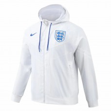England Mens Hooded Windbreaker Football Jacket 2024-25