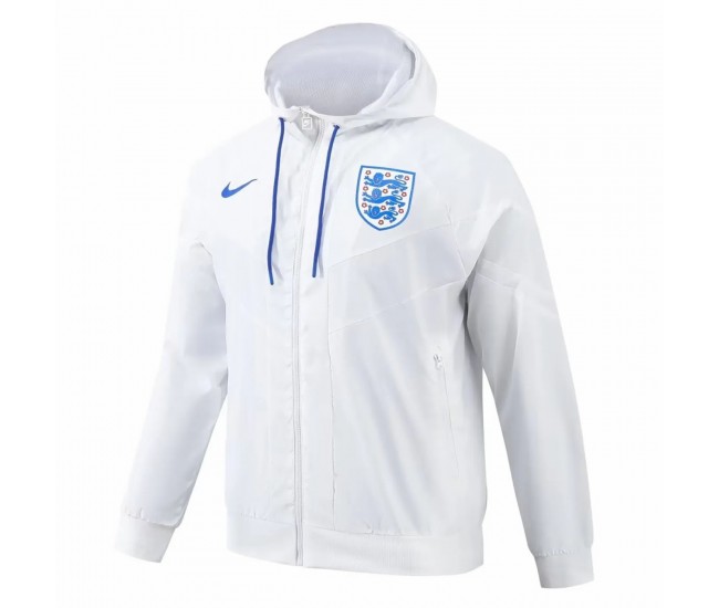 England Mens Hooded Windbreaker Football Jacket 2024-25