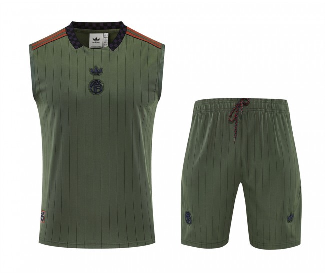 Bayern Munich Adult Terrace Icons Green Sleeveless Football Kit 2025-26