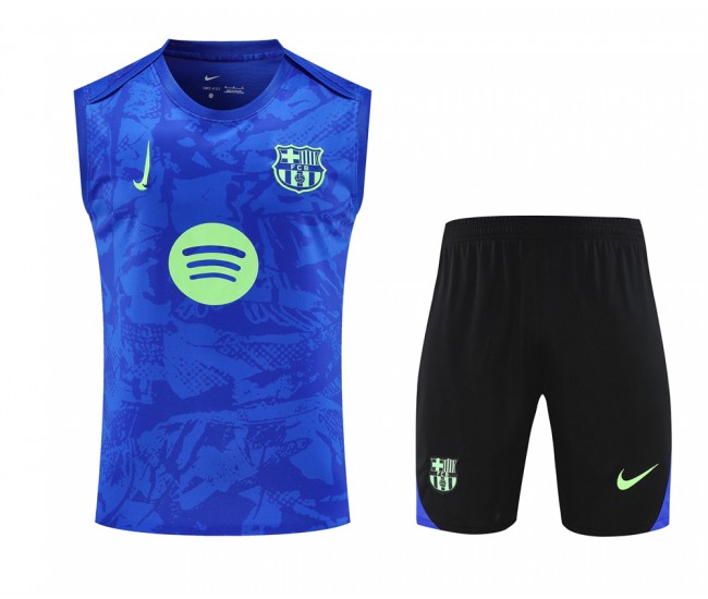 FC Barcelona Adult Pre Match Sleeveless Football Kit 2024-25