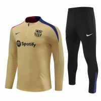 FC Barcelona Gold Training Technical Football Tracksuit 2024-25