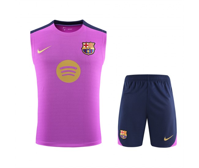 FC Barcelona Adult Training Sleeveless Football Kit 2024-25