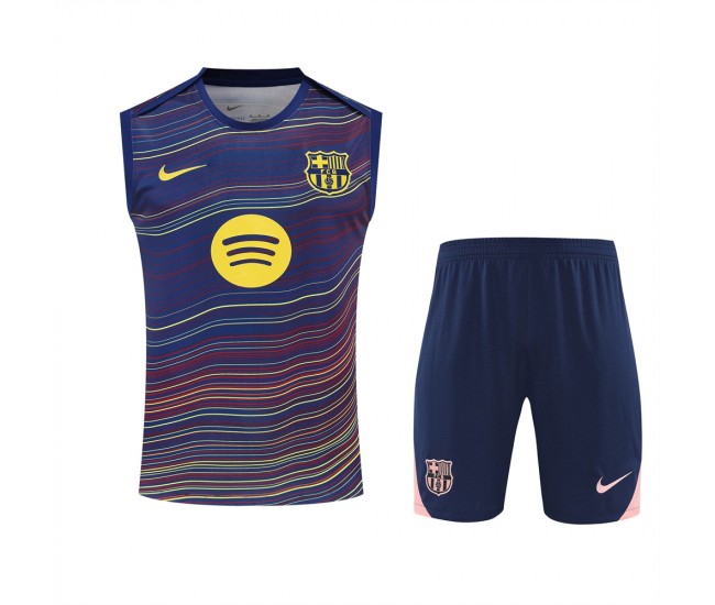 FC Barcelona Adult Pre Match Sleeveless Football Kit 2025-26