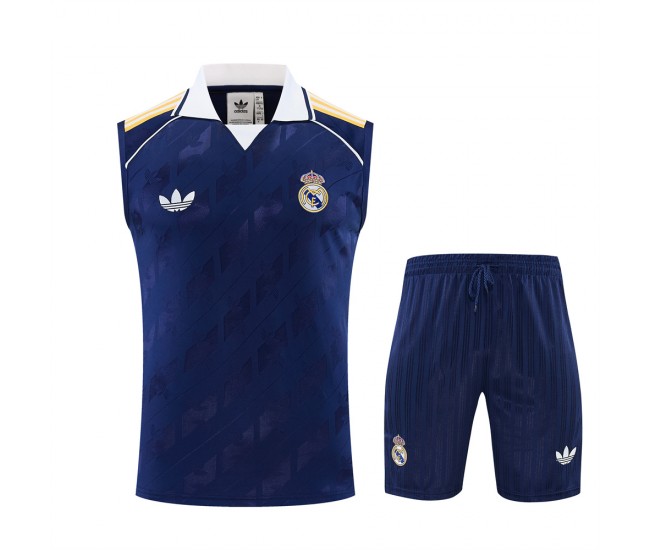 Real Madrid Adult Originals Blue Sleeveless Football Kit 2025-26