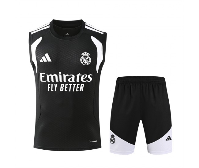 Real Madrid Adult Pre Match Sleeveless Black Football Kit 2026-27