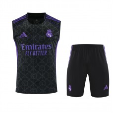 Real Madrid Adult Pre Match Sleeveless Black Kit 2025-26